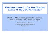 Development of a Dedicated Hard X-Ray Polarimeterastrophysics.sr.unh.edu/files/posters/head03_grape_pst.pdfDevelopment of a Dedicated Hard X-Ray Polarimeter Mark L. McConnell, James