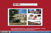 Harvard Medical School - GOVERNANCE, APPOINTMENT ......Harvard Medical School and Harvard School of Dental Medicine Dec 2020 Issue 5, Version 1 Governance, Appointment and Promotion