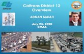 Caltrans District 12 Overview · 2020. 7. 23. · Roadside on SR 1 Roadside at Doheny Park Rd: $8.0. 55: 0R320. 23/24: Pavement rehab in the Cities of Costa Mesa, Santa Ana, Tustin,