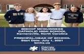 BISHOP MCGUINNESS CATHOLIC HIGH SCHOOL Kernersville, … · 2020. 11. 23. · Bishop McGuinness seeks a dynamic and visionary leader as its next Principal/Head of School starting