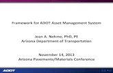 Framework for ADOT Asset Management System Jean A. Nehme, … · 2020. 1. 6. · 5 Core Principles of Asset Management • Policy-driven—Resource allocation decisions are based