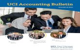 UCI Accounting Bulletin · 2020. 8. 20. · 4 UCI Accounting Bulletin Spring 2020, 6th Edition 5 UCI Audit Committee Summit 2019 The Accounting Area, in partnership with ﬁrm sponsors*,