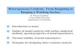 Heterogeneous Catalysis: From Imagining to Imaging a ......Heterogeneous Catalysis: From Imagining to Imaging a Working Surface Introduction to issues Studies of model catalysts with