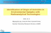 Identification of Origin of Actinides in Environmental Samples with … · 2014. 8. 11. · Identification of Origin of Actinides in Environmental Samples with Radioanalytical Technologies