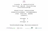 PRACTICE EDUCATION – PEPS 1 AND PEPS 2 VALIDATION€¦  · Web view4.2Marking Criteria9. 4.3Practice Educator Professional Standards Stage 2 (PEPS2) Validating Assessment Panel10.