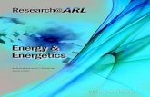 Research@ARL - Energy & Energetics · 2020. 2. 20. · In the energetics arena, ultrafast spectroscopic and imaging methods are enabling us to probe chemical, mechanical and structural