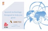 Spanish technology: Designed to help you growametic.es/sites/default/files/IBC_AMETIC_Catalogue_0.pdf · 2018. 10. 19. · edge solutions able to compete in ever-shifting scenarios.