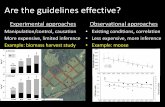 Are the guidelines effective? - Minnesotamn.gov/frc/docs/MFRC Presentation_January 2016_Are the... · 2016. 6. 20. · size? Utilize previously monitored sites Landing areas documented