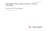 Vivado Design Suite User GuideA Tcl script is a series of Tcl commands, separated by new-lines or semicolons. A Tcl command is a string of words, separated by blanks or tabs. The Tcl