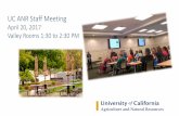 UC ANR Staff Meeting⋅Safety Training – Fire Extinguisher Use & Safety David Alamillo . Leadership Updates - Associate Vice President Wendy Powers Associate Vice President Tu Tran