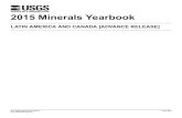 2015 Minerals Yearbook...1.278=US$1.00 for 2015 and CAD 1.104=US$1.00 for 2014. 1.2 [ADVANCE RELEASE] U.S. GEOLOGICAL SURVEY MINERALS YEARBOOK—2015 historic data are estimated or