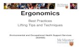Ergonomics Training 2012 - Human Resources · 2019. 5. 22. · RMM# 405: Ergonomics Safety Program Musculoskeletal Disorders (MSDs) Symptoms and Risk Factors Ij SttitiInjury Statistics