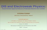DIS and Electroweak Physics · 2012. 3. 8. · 15 July 2008 DIS and Electroweak Physics (Experiment) 3 Outline • Lepton Flavor Violation • Precision weak mixing angle measurement