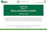 EALING JSNA ‘Focus on’ Musculoskeletal Health€¦ · Disability weights reflect the severity of different conditions, and are developed through surveys of the general public.