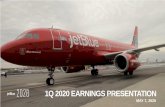 1Q 2020 EARNINGS PRESENTATIONblueir.investproductions.com/~/media/Files/J/Jetblue-IR...factors is contained in the Company's Securities and Exchange Commission filings, including but
