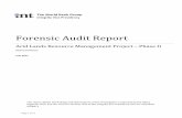 Forensic Audit Report - World Bank · 2021. 2. 11. · 28. A successor project to ALRMP II, Kenya: Adaption to Climate Change in Arid and Semi-Arid Lands (KACCAL), project number