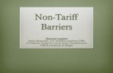 Non-Tariff Barriers - Universitetet i oslo · Wikipedia Non-tariff barriers to trade can be the following: Import bans General or product-specific quotas Rules of Origin Quality conditions