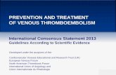 PREVENTION AND TREATMENT OF VENOUS THROMBOEMBOLISM · Wells1-3 Khan4 Constans5 Büller6 The Wells scoring system is widely used Classifies patients into probabilities of DVT being