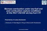 iomass combustion under oxy‐fuel and post combustion capture … · 2019. 7. 22. · GCV (kJ/kg) 28.70 19.41 18.40 NCV (kJ/kg) 27.68 18.10 17.10 El Cerrejon WWP Recycled ... Journal