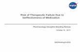 Risk of Therapeutic Failure Due to Ineffectiveness of Medication...Page No. 6 SRP 2011 SK3/Wotring/3-6332 Revisions from IRP Rev B to Rev C were intentionally kept to a minimum, because