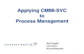 Applying CMMI-SVC to Process Management · 2017. 5. 19. · Planning the CMMI-SVC Gap Analysis • Sequence of Process Areas to review: – Phase 1: Service Delivery, Incident Resolution