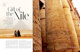 INDULGENCE 172 theGfti ofNile - Charukesi Ramadurai · 2019. 12. 25. · Pyramids of Giza, venerable and majestic. And we have steeled ourselves for any tinge of disappointment. ...