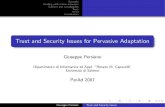 Trust and Security Issues for Pervasive Adaptationlibeccio.di.unisa.it/Papers/Talks/Perad/PersianoPerad.pdf · 2011. 3. 29. · Trust RFID Conclusions Pervasive Computing Security