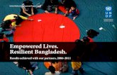 Empowered Lives. Resilient Bangladesh. · 2013. 1. 4. · Report ranked Bangladesh 26 of 135 countries for greatest progress achieved since the annual report began in 1990. Such socio-economic