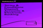 Terms & Conditions Deposit Accounts & Electronic Banking · 2020. 10. 22. · 20 1020 002 T 4 Product Specific Terms and Conditions 1. Application of these terms and conditions These