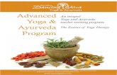 300 Hour Advanced Yoga & Ayurveda Training Program · 2021. 1. 6. · Advanced Yoga & Ayurveda Program An integral Yoga and Ayurveda teacher training program. Dancing Shiva: 2647