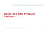Linear and Time Invariant Systems - Iqf-zhao/TEACHING/DSP/lec02.pdf•Linear and time-invariant system •Impulse response •Convolution sum •Connection methods •Causal system