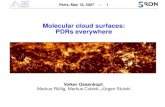 Molecular cloud surfaces: PDRs everywhereossk/ftpspace/preprints/... · 2008. 1. 10. · Molecular clouds – 10 The fractal picture ∆-variance spectra of the Orion maps (Plume