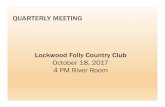 LFCC Quarterly Mtg 20181018€¦ · • More pumps • More people with more hours • Carolina Tree • Reminder that deadline for members to self-nominate for Board of Directors