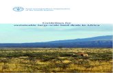 Guidelines for sustainable large-scale land deals in AfricaGuidelines for sustainable large-scale land deals in Africa Lamourdia Thiombiano, Meshack Malo, Patrick T. Gicheru, Solomon