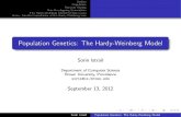 Population Genetics: The Hardy-Weinberg Modelcs.brown.edu/courses/csci2820/notes/PopGen-Hardy... · 2021. 1. 21. · Outline Population Random Mating Non-Overlapping Generations The