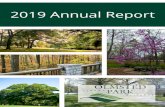 2019 Annual Report - Olmsted Linear Park Alliance · 2019 Accomplishments OLPA accomplished many tasks that improved the old-growth forest and pastoral park in 2019. Throughout the