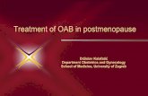 Treatment of OAB in postmenopausehdhr.org/brijuni/nedjelja/04_KALAFATIC-OAB.pdf• Urinary tract and skin infections2 • Several common chronic conditions, such as depression, constipation,