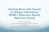 Getting Real with Equity in Oregon Education: OEIB’s ...Oregon Districts w/Most Diverse Student Population *List was developed based on 2014-2015 ODE Student Fall membership data.