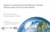 Analysis of automated driving diffusion: Potential diffusion paths … · 2020. 11. 9. · Dr. Christine Eisenmann SIP-adus Meeting, 12/11/2020 In collaboration with: Dr. Christian