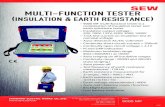 MULTI-FUNCTION TESTER...MULTI-FUNCTION TESTER (INSULATION & EARTH RESISTANCE) • 9000 MF multi-function tester is a combination of insulation tester and earth resistance tester •