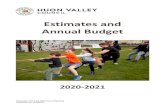 Estimates and Annual Budget V7 FINAL...2020/07/16  · Budget) of its revenue and expenditure each financial year. These are required to be adopted by 31 August each year. The Budget