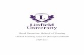 Good Samaritan School of Nursing - Linfield University · 2021. 2. 3. · 5. Ensures the student has completed the School of Nursing Health Passport requirements and additional clinical