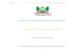 NATIONAL OPEN UNIVERSITY OF NIGERIA · 2019. 2. 14. · NATIONAL OPEN UNIVERSITY OF NIGERIA MATHEMATICS FOR ECONOMISTS 1 ECO 255 COURSE GUIDE Course Developer: ODISHIKA Vivian Anietem