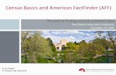 The path to finding social & economic data!Census Basics and American FactFinder (AFF) New Mexico Data Users Conference November 19, 2015 . The path to finding social & economic data!