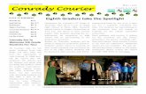 Conrady Junior High School Conrady Courier · 2016. 11. 26. · D A T E S T O R E M E M B E R : Conrady Junior High School Conrady Courier Volume 9, Issue 8 6th Grade trip Band Field