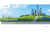Hydrogen @Hydrogen @ Siemens...Rated Power nominal 2012 2014 2015 2018 voestalpine, Siemens and VERBUND are building a pilot facility for green hydrogen at the Linz 2023+ Product line
