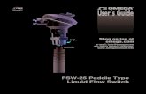 FSW-25 Paddle Type Liquid Flow Switch · 2019. 4. 10. · FSW-25 Paddle Type Liquid Flow Switch . The information contained in this document is believed to be correct, but OMEGA accepts