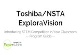 Toshiba/NSTA ExploraVision · 2020. 12. 18. · About Toshiba/NSTA ExploraVision ExploraVision is a STEM competition for K-12 students. It encourages students to combine their imagination