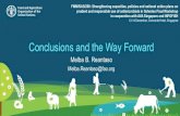 Conclusions and the Way Forward - Home | Food and ......Conclusions and the Way Forward Melba B. Reantaso Melba.Reantaso@fao.org FMM/RAS/298: Strengthening capacities, policies and