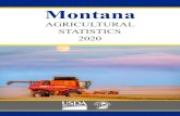 Montana Agricultural Statistics Districts...4 Montana Annual Bulletin, 2020 USDA, National Agricultural Statistics Service October 27, 2020 Welcome to the 2020 edition of the Montana